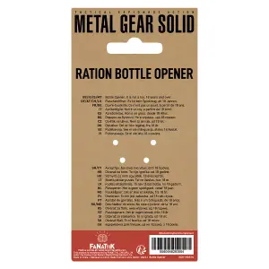 Metal Gear Solid Ration Bottle Opener