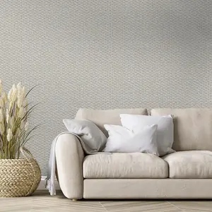 Holden Pappus Twill Weave Wallpaper Grey 75981