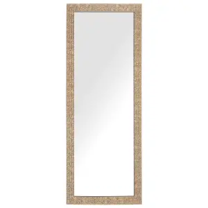 Beliani Glam Wall Mirror AJACCIO Brass