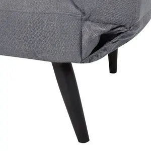 Beliani Glam Sofa Bed BREKKE Dark Grey