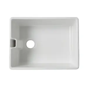 Cooke & Lewis Chadwick White Ceramic 1 Bowl Belfast sink 455mm x 595mm