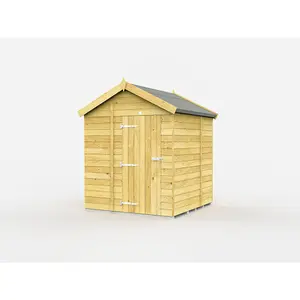 DIY Sheds 6x6 Apex Shed - Single Door Without Windows