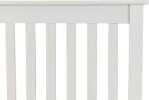 Monaco Double Bed Low Foot End Bed Frame in White