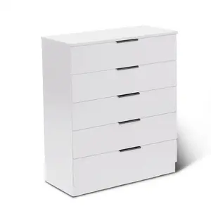 Glenhaven 5 Drawer 75cm W Chest of Drawers White