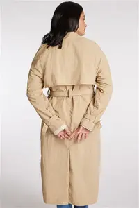 Brave Soul Tan - Trench Style Coat, Size: 8