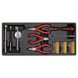 Sealey Tool Tray With Precision & Pick-Up Tool Set 38pc 176.5 x 397 x 55mm TBT17