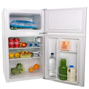 SIA UFF01WH 88L White Freestanding Under Counter 2 Door Fridge Freezer