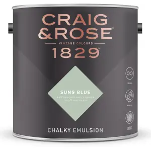 Craig & Rose 1829 Sung Blue Chalky Emulsion paint, 2.5L