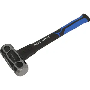 4lb Heavy-Duty Drop Forged Club Hammer with Textured Rubber Grip