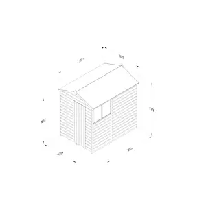 Beckwood 5x7 Apex Shed - 2 Windows