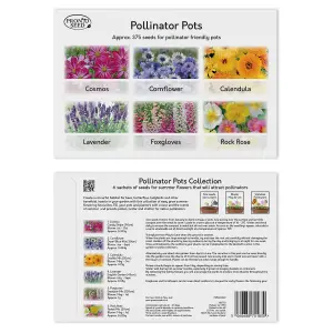 Pronto Seed Bumper Baskets & Containers Flower Seed Variety Pack.  18 Varieties, Over 1400 Seeds