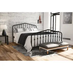 Holland Bed Frame Black / Double (4'6)