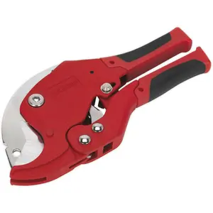 Premium Ratcheting Plastic Pipe Cutter with Quick Release for 6mm to 42mm Pipes