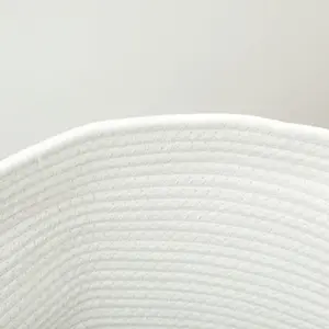 Laundry Basket Cream / 45cm H x 38cm W x 38cm D