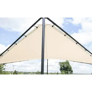 Primrose 3.5m Square Portable Powder Coated Steel Frame with Waterproof Sail Shade