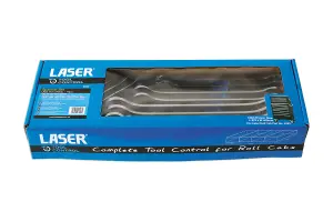 Laser Tools 6996 10pc Double Open-Ended Spanner Set Ultra Thin 6-24mm