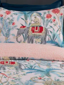 Jungle Expedition Single Duvet Cover Set - Blush