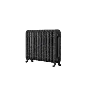 Arroll Daisy Cast iron Pewter 12 Column Radiator, (W)814mm x (H)597mm