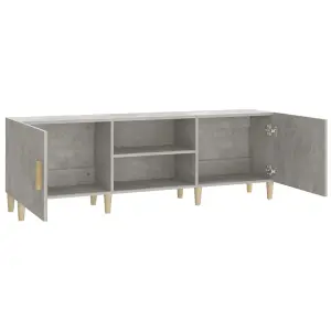 Berkfield TV Cabinet Concrete Grey 150x30x50 cm Engineered Wood