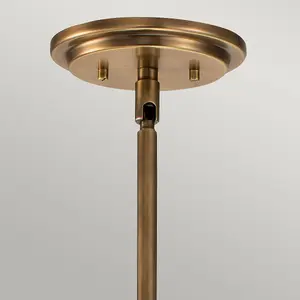 Luminosa Hinkley Somerset Globe Pendant Ceiling Light Heritage Brass