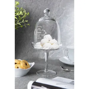 "FINE QUALITY" CAKE STAND WITH COVER 26 CM