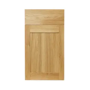 GoodHome Verbena Natural oak effect Matt natural Shaker Door & drawer 400mm