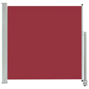 Berkfield Patio Retractable Side Awning 160x300 cm Red