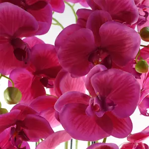 110cm Large Pink Orchid Plant - Artifcial - 41 REAL TOUCH flowers