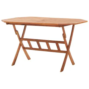 Berkfield Folding Garden Table 135x85x75 cm Solid Acacia Wood