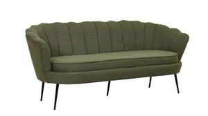 Calais Sofa 3,seater , Dusty Green Fabric