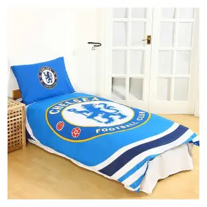 Chelsea FC Pulse Duvet Cover Set Sky Blue (Single)