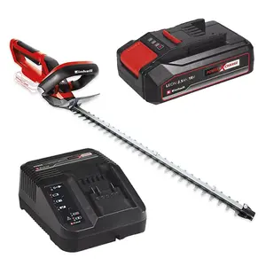 Einhell 18v Cordless Hedge Trimmer 55cm Power X-Change + 2.5AH Charging Kit