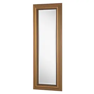 Magdalene Flat Wall Mirror Gold / 47cm H x 131cm W