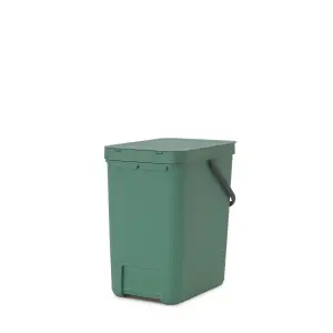 Brabantia Sort & Go Standard Fir Green Plastic Recycling bin - 25L Freestanding