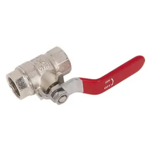 Sealey Lever Ball Valve 3/8"BSP (F) x 3/8"BSP (F) SA907