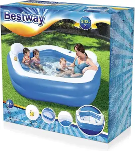 Bestway Family Fun Paddle Inflatable Pool For Kids Swimming Pool Paddling Seats