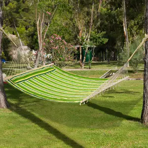 Outsunny Hammock Outdoor Garden Camping Hanging Swing Portable Travel Green