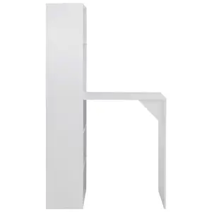 Dourdain Dining Table White / White