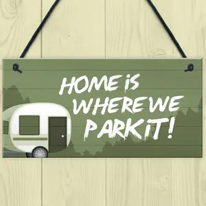 Funny Caravan Sign Novelty Hanging Door Sign Caravan Accessories Home Decor