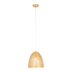 Interiors by Premier Lenno Small Gold Pendant Light