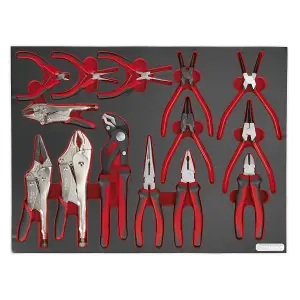 Sealey Tool Tray with Pliers Set 14pc TBTP05