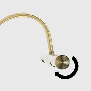 ValueLights Capri Modern Adjustable Antique Brass Picture Wall Light