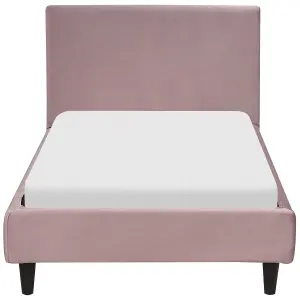 Velvet EU Single Size Bed Pink FITOU