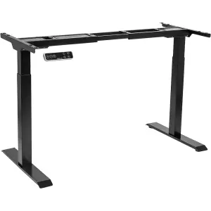 Ergonomic Electric Height Adjustable Desk Frame in Black for a Healthy Work Environment