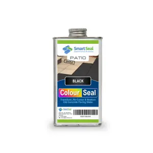 Smartseal - Patio ColourSeal - Black (150ml SAMPLE) Seal & Restore Old Concrete Paving Slabs - Superior Protection to Paint