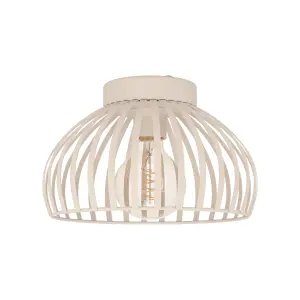 EGLO Mogano 3 Sandy Steel Minimalist, Caged Style Ceiling Light