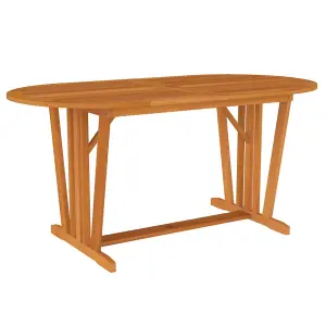 Berkfield Garden Table 160x85x75 cm Solid Wood Eucalyptus