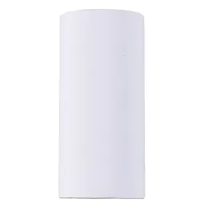 Ceramic Full Cylinder Wall Light, Up and Down White Paintable 2 Lights GU10 sockets (NO BULBs)