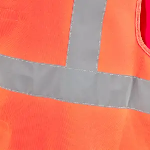 Site Rushton Orange Hi-vis waistcoat, Large/X Large