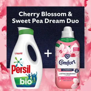 Comfort Fabric Conditioner Cherry Blossom & Sweet Pea 900ml 30 Washes, 4 Pack